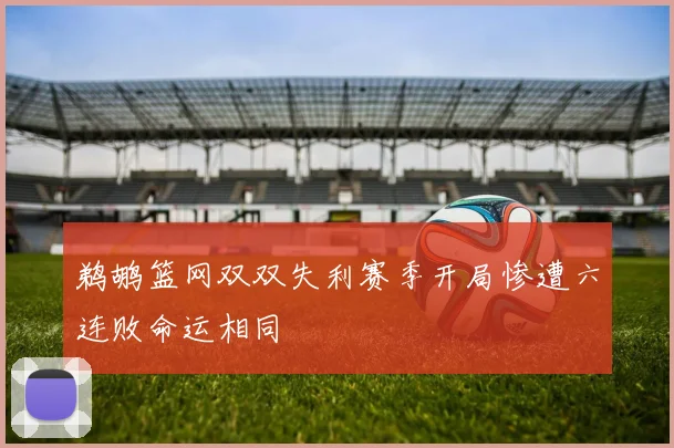 鹈鹕篮网双双失利赛季开局惨遭六连败命运相同